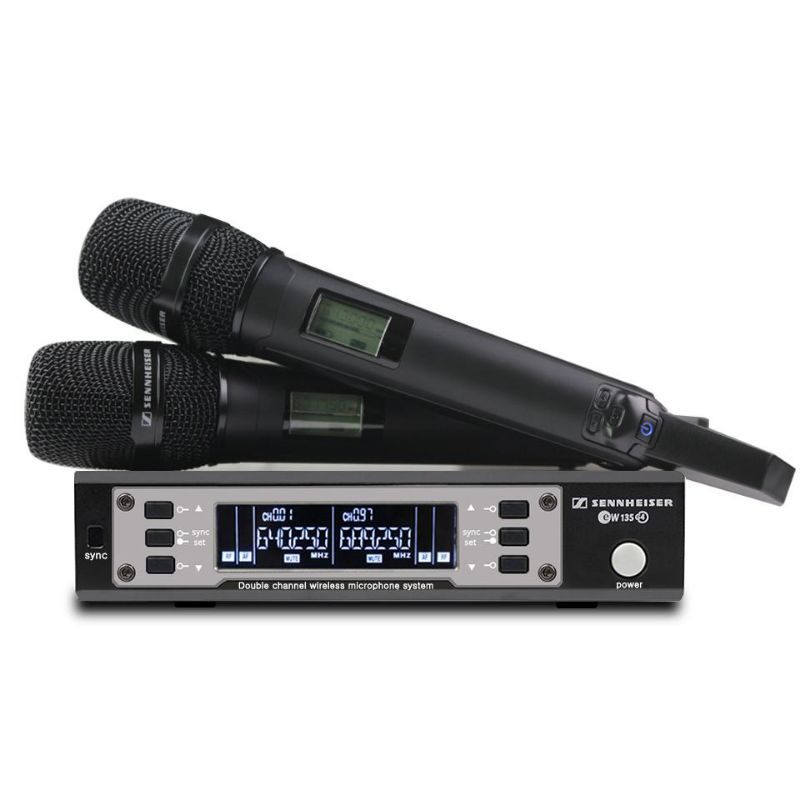 Microfone Sennheiser Duplo Ew 135 G4 Uhf Profissional 100 Metros