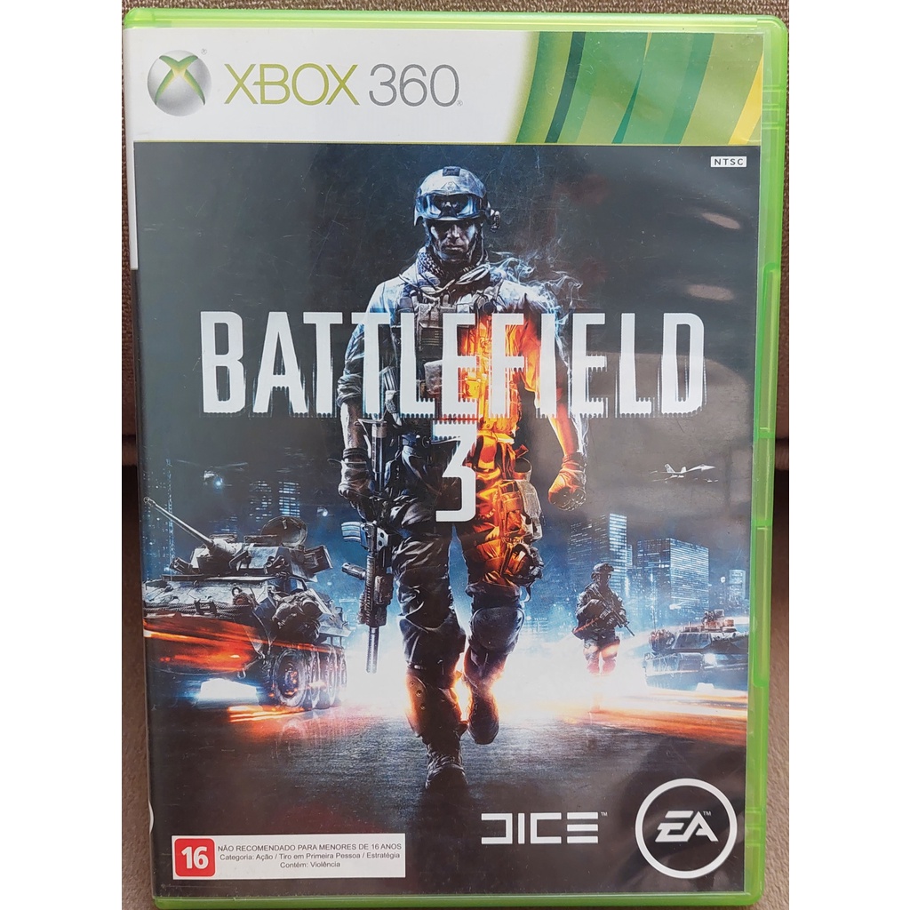 Jogo De Tiro Battlefield 3 Xbox 360 Original Mídia Física