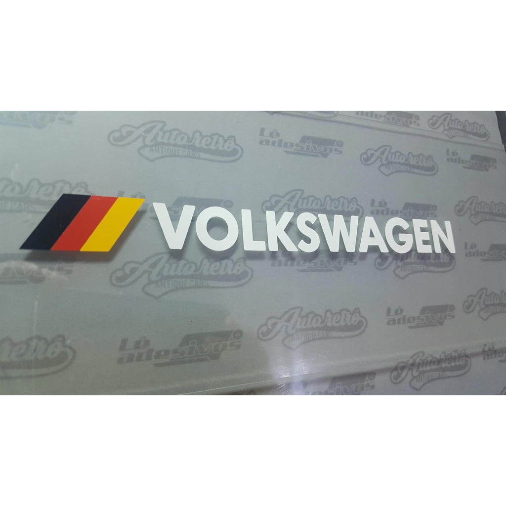 Adesivo Vw Alemanha Volkswagen Volks Decal (par)2un 16x2cm | Shopee Brasil