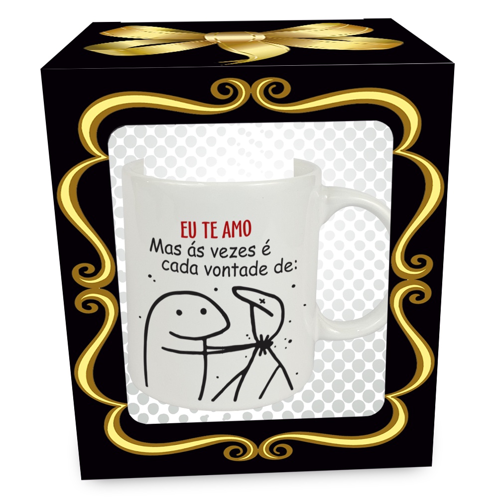 Caneca Personalizada Meme Flork - O nosso amor é infinito já a paciência é  outro assunto - Soso Personalizados