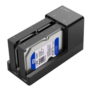 Dock Station SATA 2.5 e 3.5 com 2 Entradas - Clone Offline - 6528US3-C