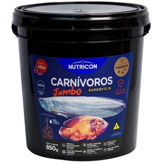 Ração Para Peixes Carnívoros Superfície Jumbo Nutricon 850g