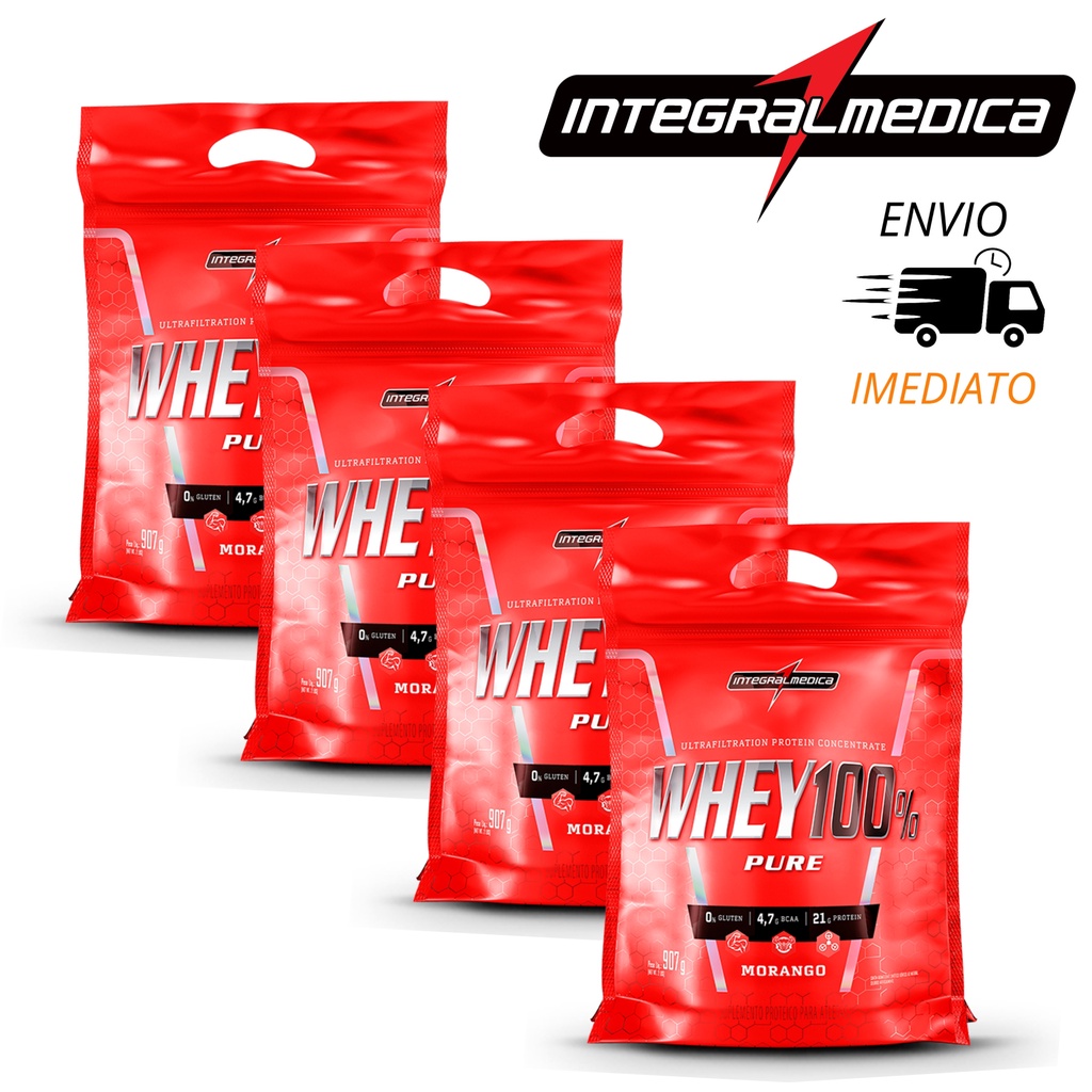 Kit X Pure Whey Refil G Integralmedica Combo Integral Medica