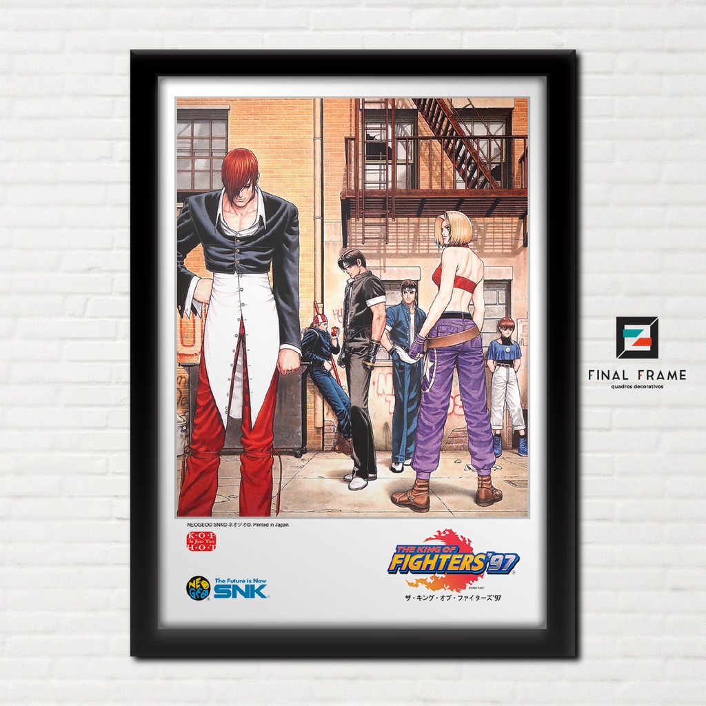 Quadro The King of Fighters 97 Arcade SNK Neo Geo Retro Tam. Grande (A3 ...
