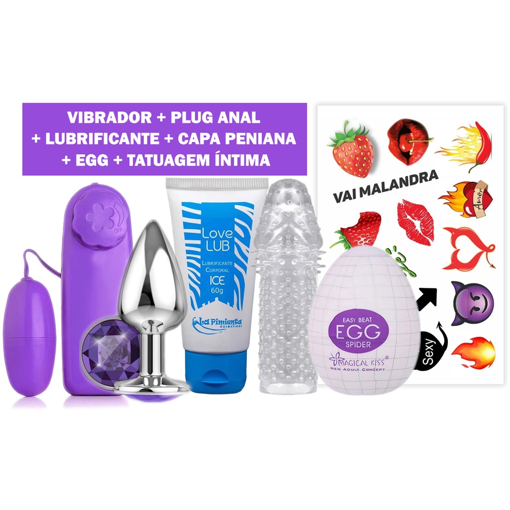 Vibrador - Plug Anal - Lubrificante Íntimo - Capa Peniana - Masturbador  Masculino - Tatuagem Depilação - Sex Shop | Shopee Brasil