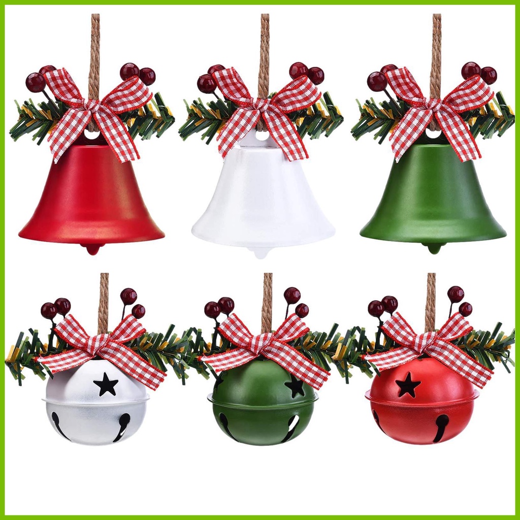 NOLITOY 2 Pçs Sinos De Natal De Ferro Pequenos Jingle Bells Artesanato  Cabides Jingle Bell Sinos De Natal Decorações Decorações De Casa Para Casa