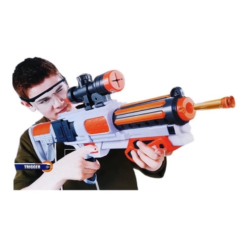 Lançador de Dardos Pistola Arminha Shoot Infantil Tipo Nerf 120