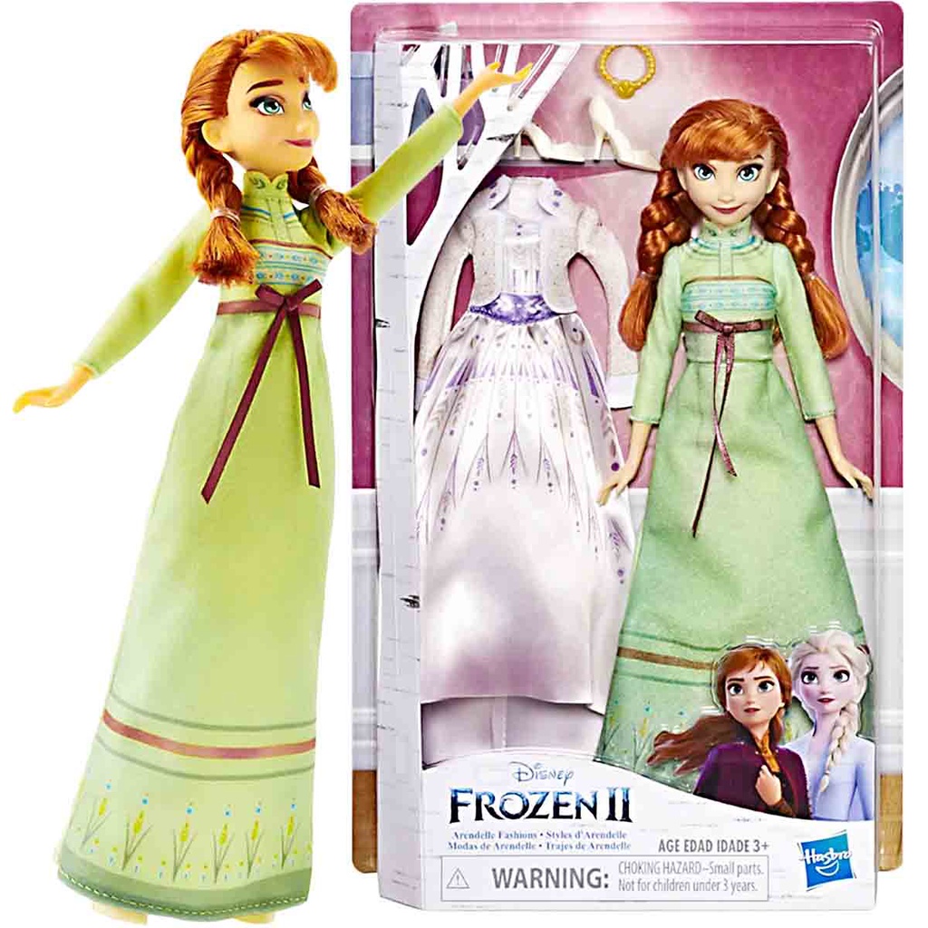 Disney-Frozen 2 Conjunto de Boneca Princesa com Acessórios, Elsa e Anna,  Conjuntos Opa, Brinquedos para Meninas