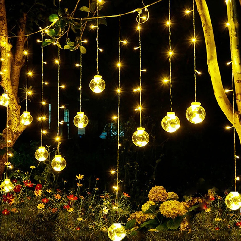 110 LEDS Bola De Desejo Luzes Cortina LED Jardim Exterior/Casa/Festa/Casamento Decoração De Natal