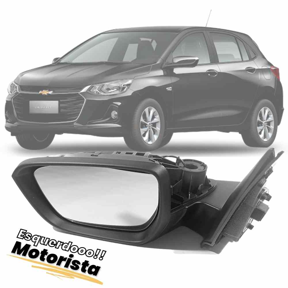 Retrovisor Esquerdo (motorista) Chevrolet Onix Plus Sedan Hatch 2020 2021 Elétrico Sem Sensor