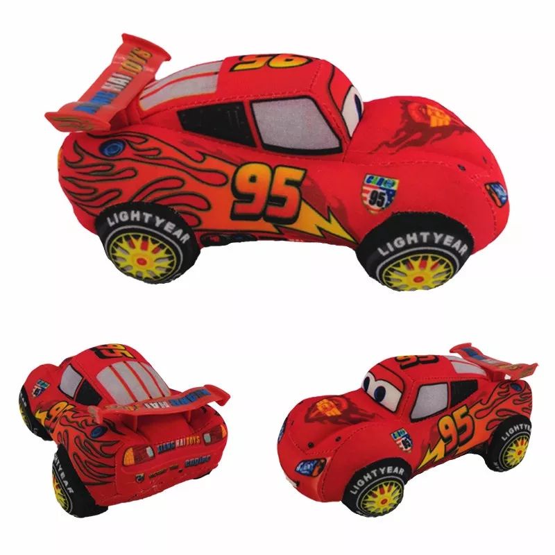 Relampago Mcqueen de Pelúcia do Desenho Carros 18cm - Pelúcias HAS Brasil