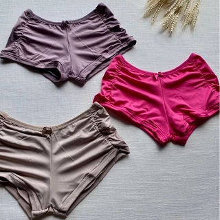 Calcinha Shortinho Franzido De Microfibra Lingerie