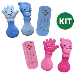 Kit Mordedor para Bebê Infantil Mãozinha e Pezinho Macio Dentição Gengiva em Oferta na Shopee