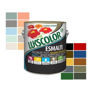 Tinta Esmalte Brilhante Base Água Cores 3,6l Lukscolor