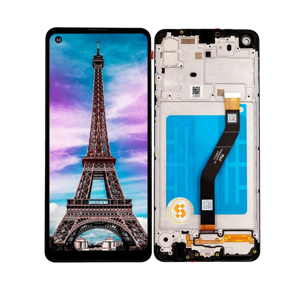 Tela Frontal Display LCD Touch Galaxy A21 a215 COM ARO Original ...