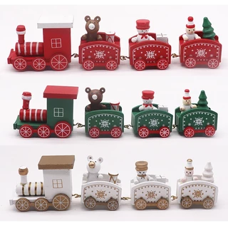 [Spot] 4 Seções Decoração De Bolo De Natal , Trem Velhote , Boneco De Neve , Pequeno , Cozimento