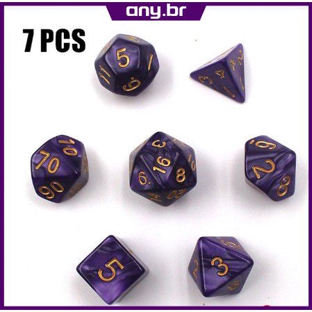 Kit 7 Dados RPG De Mesa - Notteri