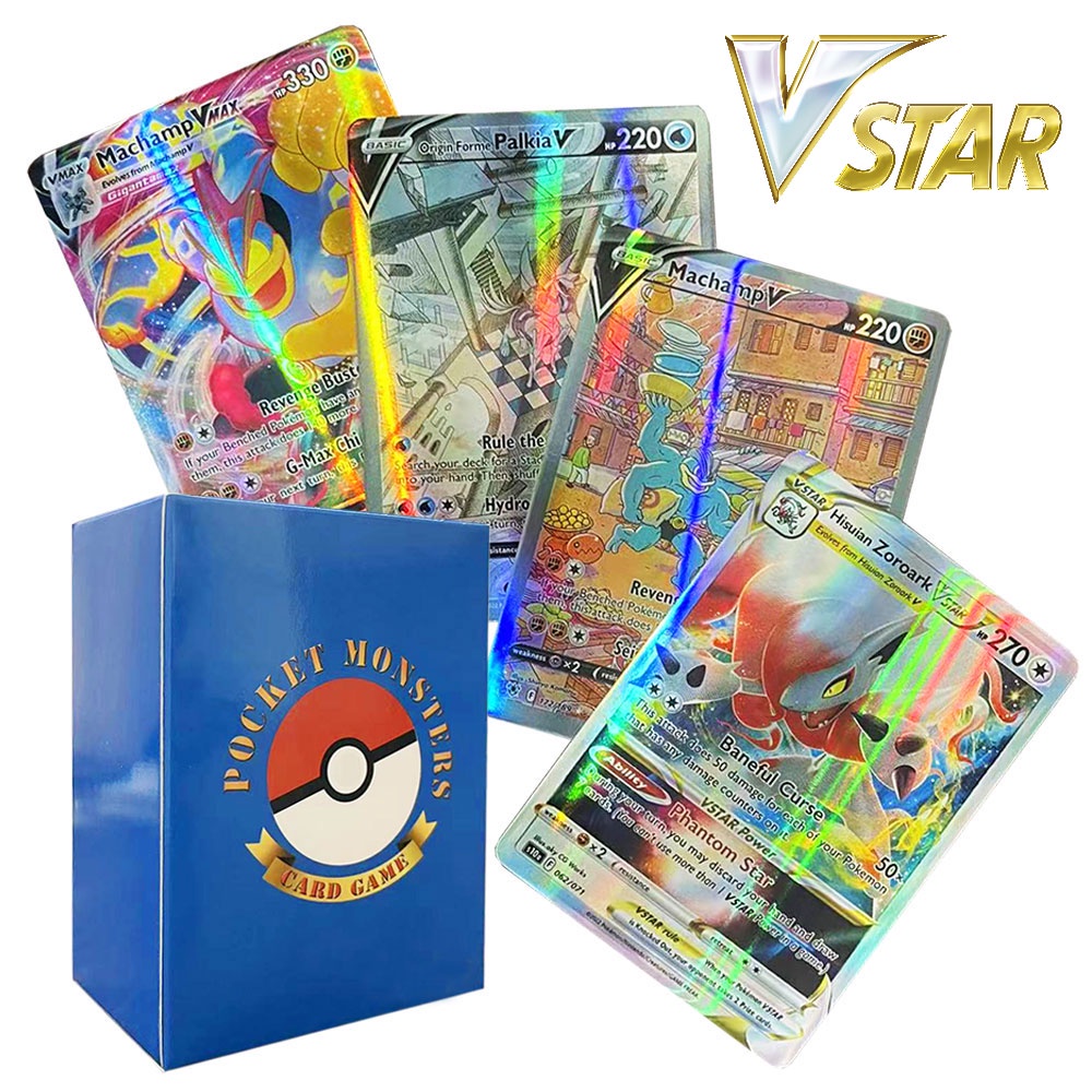 Pacotinho com 5 cartas Pokemon vmax e vstar sortida em Promoção na  Americanas
