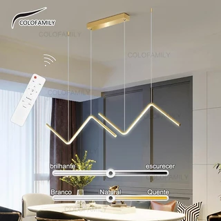 (3 cores em 1 luz)Lustre Pendente Luminária de Teto Led Decoração Minimalista Moderno Plafon para Sala Quarto Cozinha Ceiling Light SS26