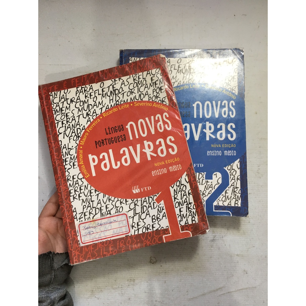Livros Novas Palavras Língua Portuguesa 2 Volumes I661 | Shopee Brasil