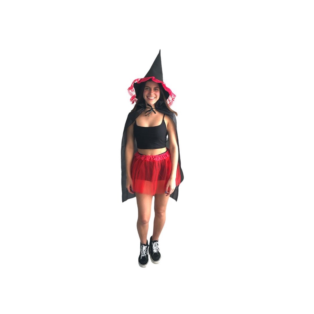 Capa de rosto de bruxa com cabelo e chapéu de látex capa de rosto de bruxa  velha festa de Halloween fantasia de bruxa assustadora adereços para vestir