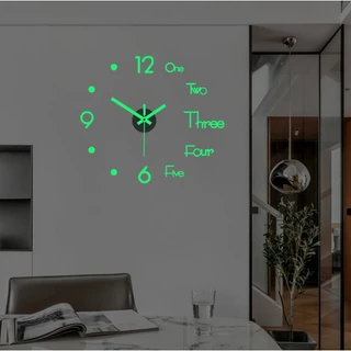 Relógio De Parede De Acrílico Luminoso Mudo Para/Decoração De Casa