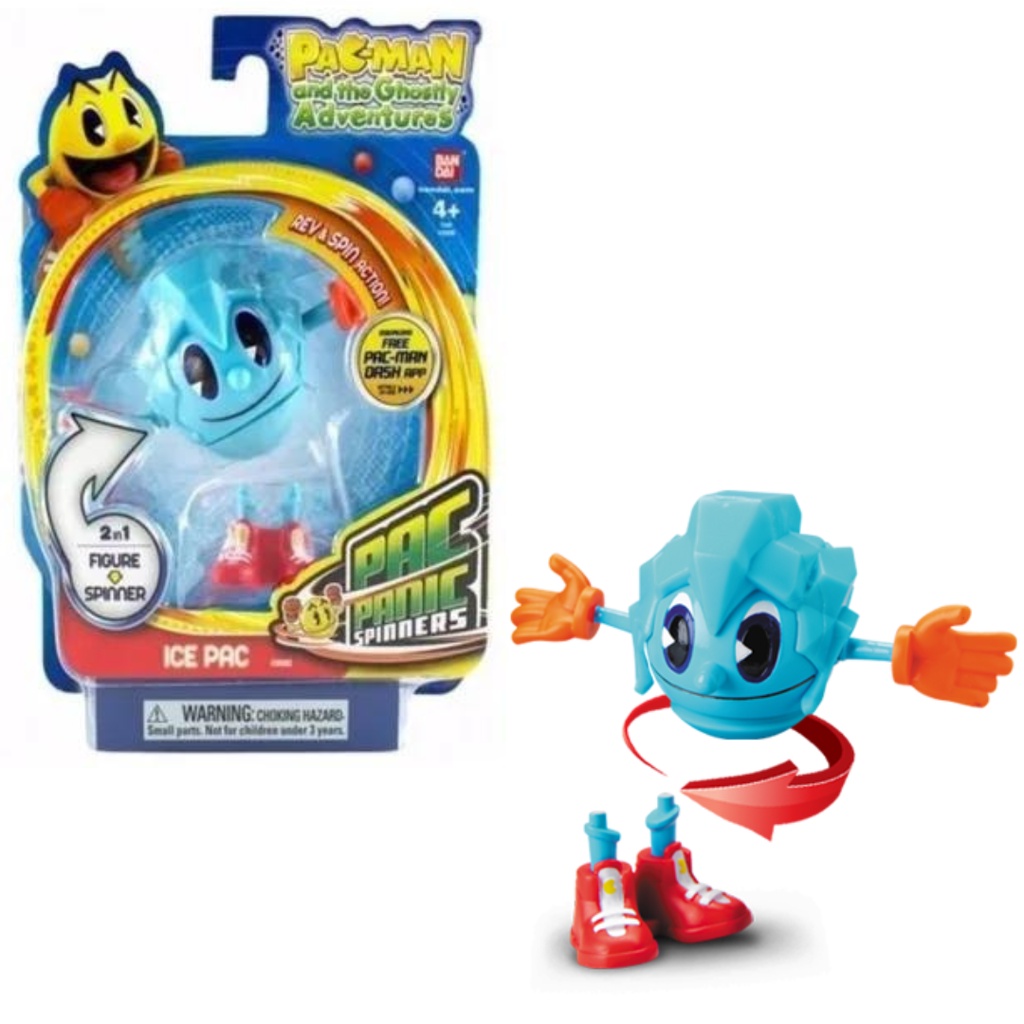 Boneco Pac Man - Ica Pac Spinners Giratório Bandai -sunny | Shopee Brasil