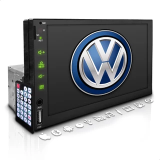 Multimidia 2 Din Mp5 7 Pol Espelha Android Ios Bt Volkswagen Promocao
