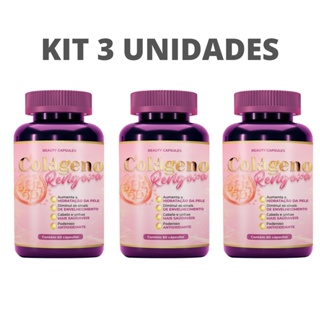 KIT 3 - REVIGORA - Colágeno com Ácido Hialurônico 500 mg