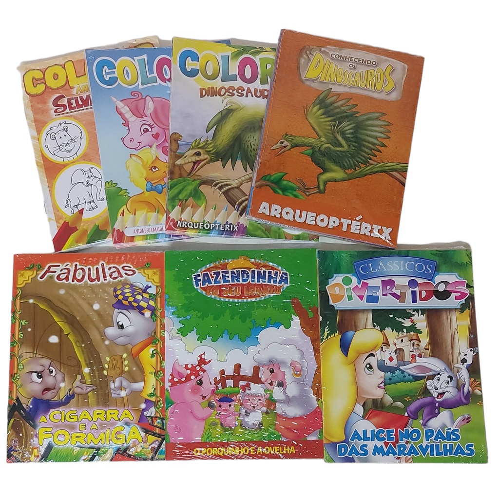 Kit C/ 56 Livrinhos Infantis - Fábulas, Clássicos, Fazendinha do seu ...