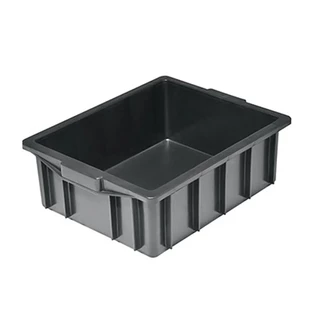 Caixa Plástica Organizadora Compostagem Composteira Minhocário 15 L Preta Resistente S/Tampa