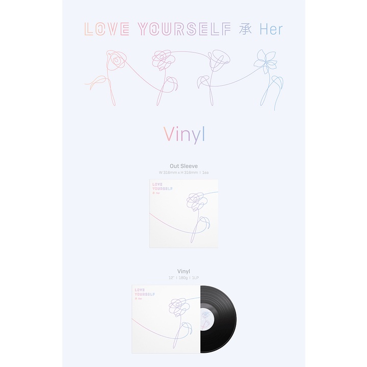 BTS - LOVE YOURSELF 承 'Her' (LP) OFFICIAL VINYL SEALED | Shopee
