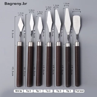 Paleta Kit De Espátula De Aço Inoxidável Bagreny De Gouache Suprimentos Para Paing Fine BR