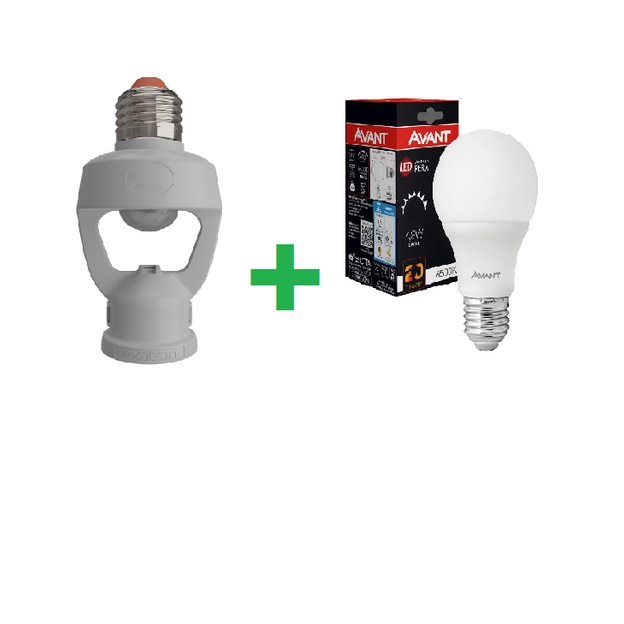 Kit Sensor de Presença Exatron + Lâmpada Avant 4.8w | Shopee Brasil