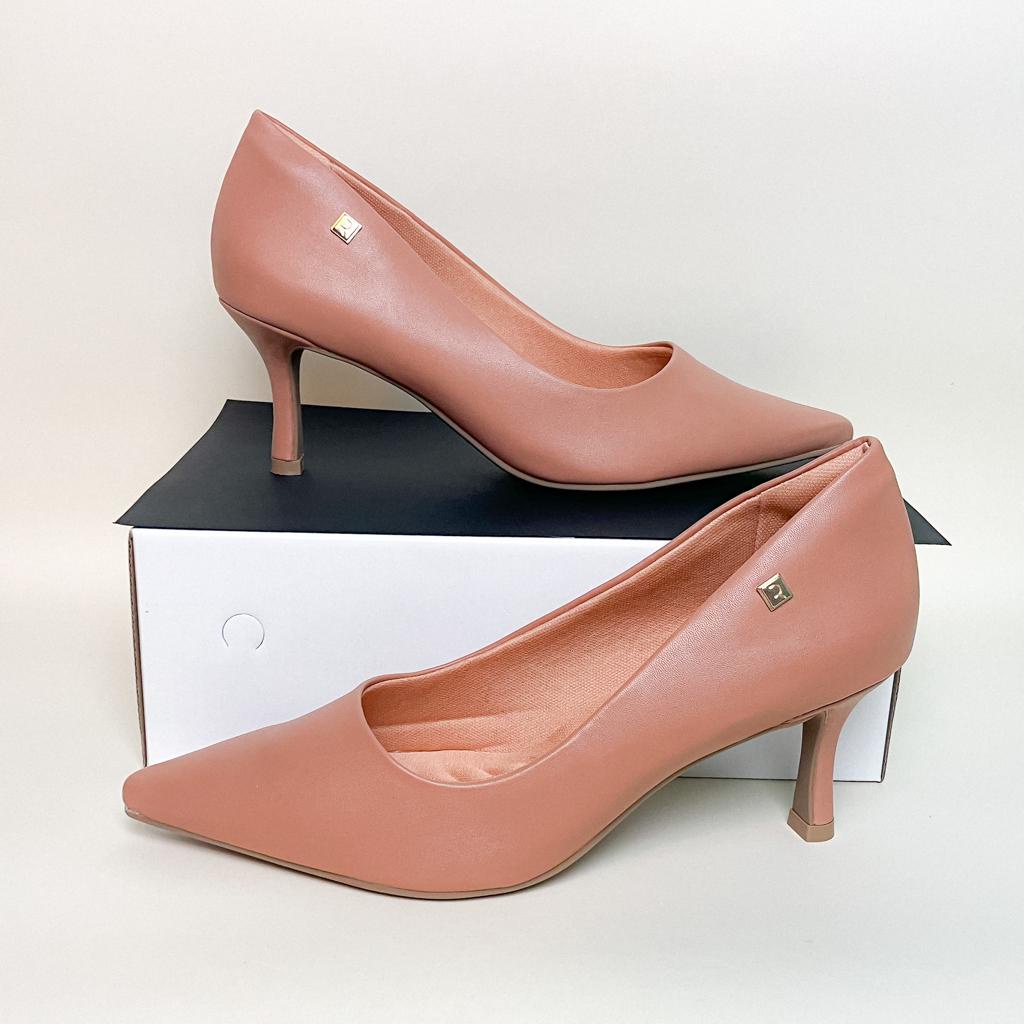 Scarpin nude hot sale ramarim