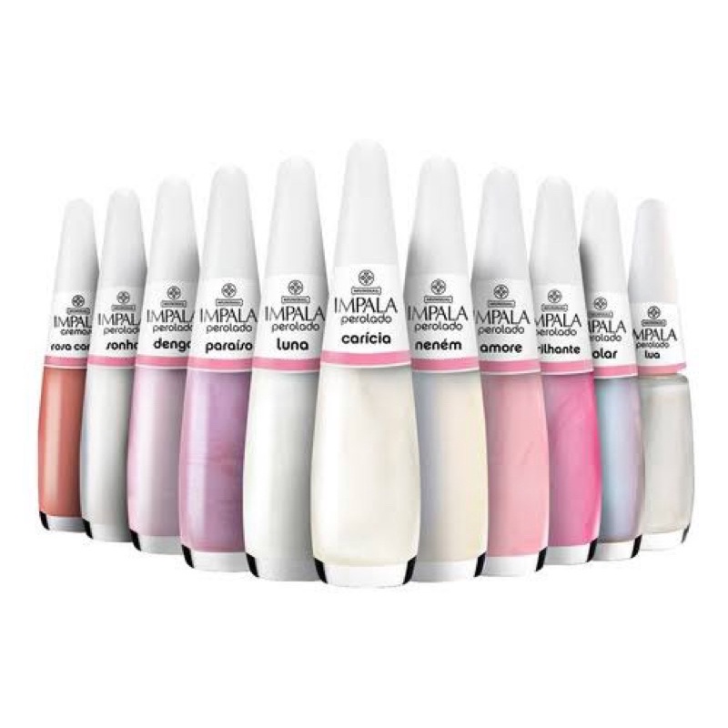 Esmalte Impala perolado 8ml escolher (lua, paraíso, sonho, polar, carícia, Brilhante, Amore, neném)