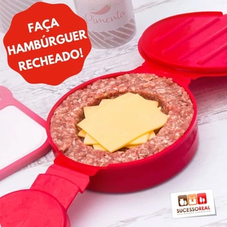 Forma Molde para Hambúrguer Recheado Multiuso Plasutil