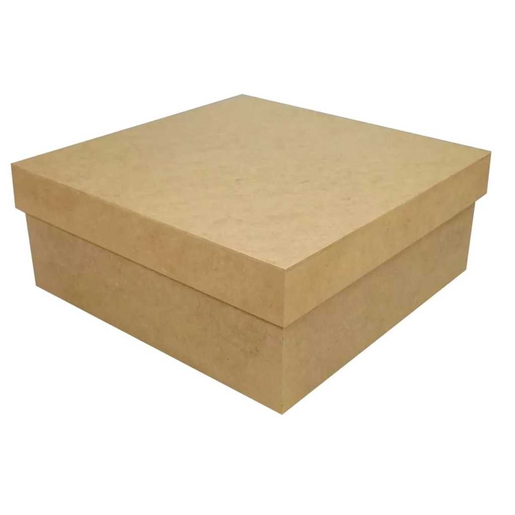 caixa 12x12x5 mdf cru kit 12 peças