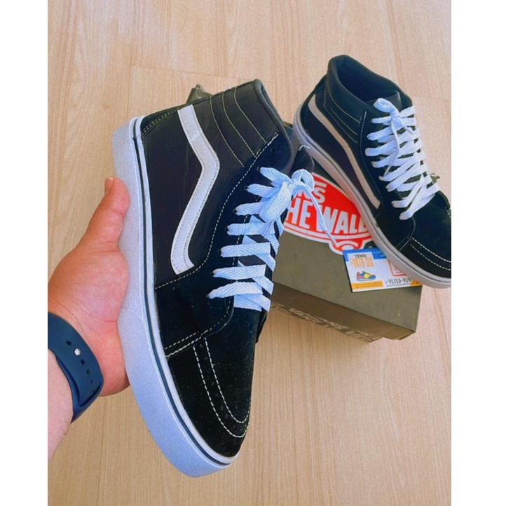 Tênis Vans Old Skool Cano Alto Médio Preto Masculino Feminino