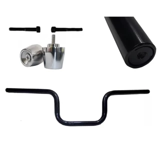 Kit Guidão Pezinho Peso Moto Factor 125 Fazer 150 Preto Fosco Yamaha