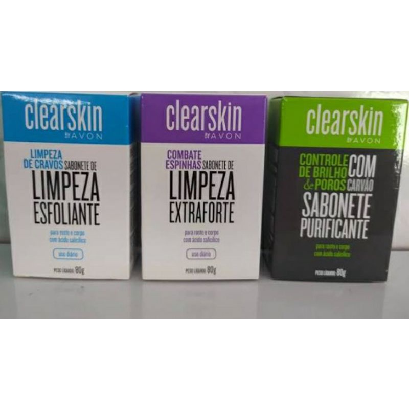 Kit com 3 Sabonetes para Espinhas Avon | Shopee Brasil