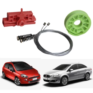 Kit Reparo Maquina de Vidro Elétrico Punto/linea - Dianteiro Esquerdo
