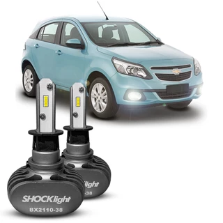Kit Par Ultra Led Shocklight 10.000 Lúmens 6000K Agile Farol Milha Encaixe H3