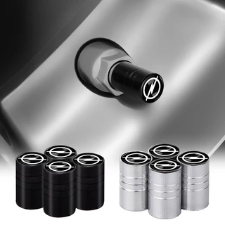 4pcs/Conjunto Pneus De Alumínio Para Carro Tampa De Ar Preto/Prata Cilíndrico Válvula Opel Insignia