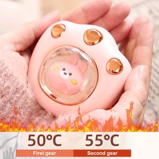 2400mah Mini Aquecedor Portátil De Mãos De Gato Pata De Inverno Fofo Elétrico De Bolso Recarregável USB