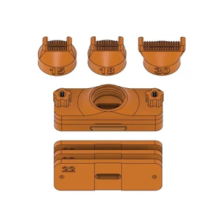 Kit 3 Bicos aplicador de cola em topo MDF + 1 Aplicador de cola para 3 fitas de borda