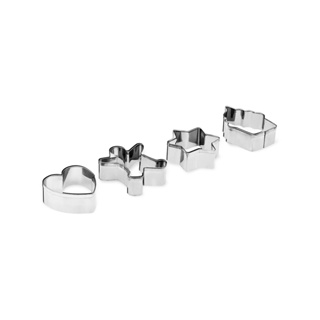 Conjunto 4 Peças Cortador Biscoito Sortido Glacê - Brinox