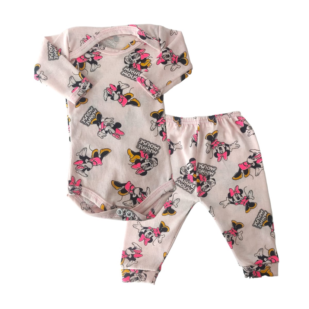 Kit Peças Conjunto Bebê Prematuro Body Culote Algodão Roupa