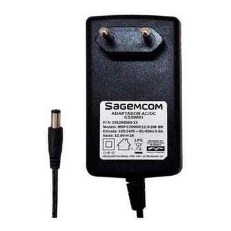 Fonte Estabilizada 12v 2a Sagemcom para Eletronicos Diversos