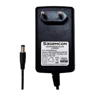 Fonte Estabilizada 12v 2a Sagemcom para Eletronicos Diversos